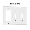 thumbnail image 2 of Dinosaur Doodle Switch Cover Decorative Wall Plate 3-Gang 2-Toggle 1-Decor Standard Size, 2 of 5