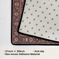 thumbnail image 6 of Washable Vintage Kitchen Mat 31"x20" Non Slip Soft Plush Low Profile Kitchen Rug, Distressed Medallion Oriental Style Sink Mat for Laundry Room Bedroom Office, 6 of 6