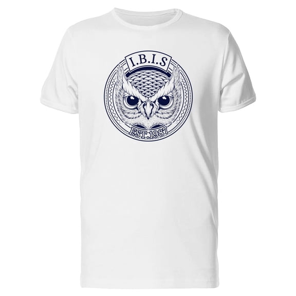 Ibis Est 1987 Owl T-Shirt Men -Image by Shutterstock, Male 4X-Large