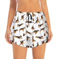 thumbnail image 4 of Lsque German Shepherd Dog Printed Women's Running Shorts with Liner Pockets,Elastic Quick Dry Workout Athletic Gym Yoga Shorts,Womens High Waist Shorts-Large, 4 of 9