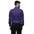 thumbnail image 3 of BESTMAN Cotton Formal Shirts For Men Slim Fit Printed Full Sleeve Shirts For Men, 3 of 5