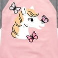 thumbnail image 3 of Instant Message - Horse Butterfly - Toddler & Youth Girls Raglan Graphic T-Shirt, 3 of 6