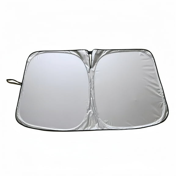 Maxfavor Universal Car Windshield Sun Shade Foldable Reflective for Windshield & Window Shades with Overlapping Design Car Interior Accessories (57.1" L x 33.5" W)