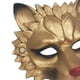 thumbnail image 3 of Media cara decorativa Novedad 3D para disfraces de Halloween para adultos Dorado Hugo Casco de león, 3 of 8