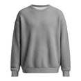 thumbnail image 4 of Mens Christmas Pullover Tops Thermal Knit Long Sleeve Crewneck Soft Lightweight Gifts for Men,Dark Gray,2XL, 4 of 4