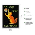 thumbnail image 2 of Hoffmann Starch (Amidon Au Chat) - Playful Cat - Vintage France Advertising Poster by Leonetto Cappiello c.1903 - Master Art Print 10in x 14in, 2 of 4