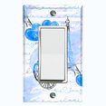 thumbnail image 1 of Metal Light Switch Plate Cover Romantic Paris  Eiffel Tower Letter Bicycle Blue PRS012, 1 of 13