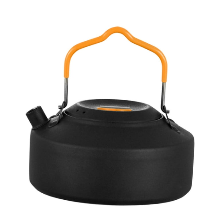 Portable Camping Kettle Campfire Kettle Cookware Tea Pot for Outdoor Hiking  Kitchen