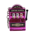 thumbnail image 2 of lionlar Mini Slot Machine Keychain Creative Souvenirs Keyring for Men Children Women Violet, 2 of 9