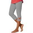 thumbnail image 2 of Capri Leggings with Pockets for Women Summer Stretch Plus Size High Waisted Soft Casual Workout Yoga Pants,Comfy Stretchy Leggings Workout Compression Pants,Vacation Beach Pants 3XL, 2 of 8