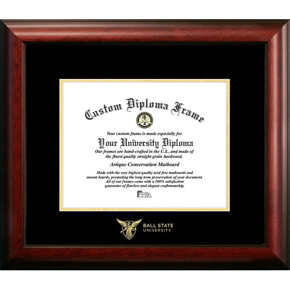 Ball State University 8" x 10" Gold Embossed Diploma Frame