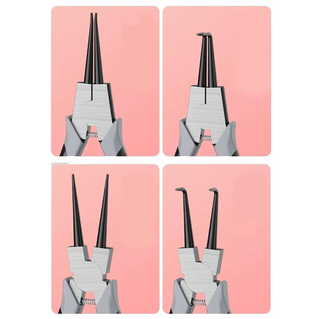 CEORPER Professional 4Piece Snap Rings Pliers Set for Internal & External Rings, High Carbon Steel with Comfortable Grip Handle