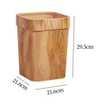 thumbnail image 2 of Poubelle à Grain de Bois Réutilisable pour Salon Ferme, 2 of 9