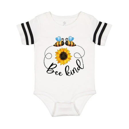 

Inktastic Bee Kind Bees and Sunflower Gift Baby Boy or Baby Girl Bodysuit
