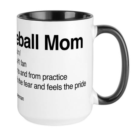 

CafePress - Baseball Mom Large Mug - 15 oz Ceramic Large Mug