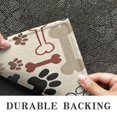 thumbnail image 6 of Paw Prints and Bones Door Rugs,Washable Non Slip Door Mats Indoor,Decorative Door Mats,Entry Mat Indoor for Entrance,Bedroom,Kitchen,Bathroom,20"x32", 6 of 6