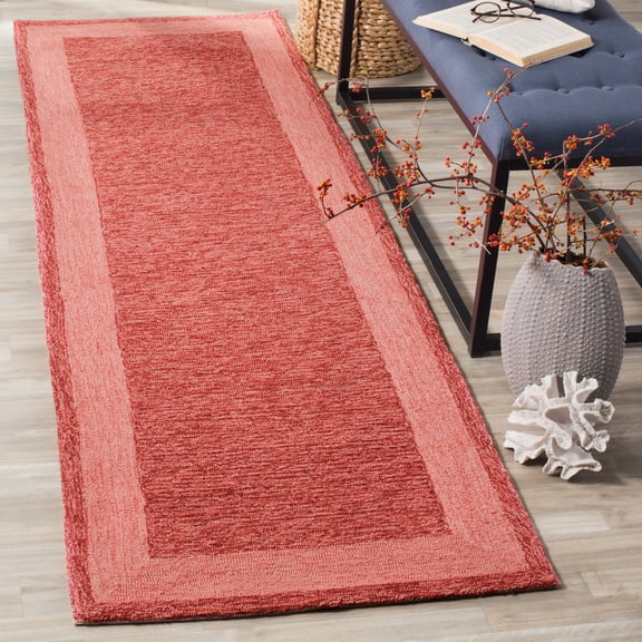 Safavieh Easy Care Jane Solid Runner Rug, Red, 2'6" x 10'