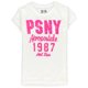 thumbnail image 1 of Aeropostale Girls PS NY 1987 Graphic T-Shirt, Blanco, M (10), 1 of 1