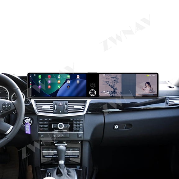 ZWNAV Dual 12.3 inch for Mercedes-Benz E-Class 2010-2015 GPS Navigation Android 13 Car Radio CarPlay Multimedia Player Head Stereo Unit HD Screen