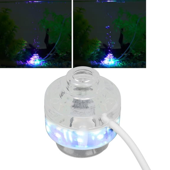 Submersible LED Aquarium Light, Color Changing, Gradient Effect, Suction Cup Mounting, 7 Beads