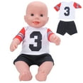 thumbnail image 3 of ROPA DE MUñeca, Tela de Tela Muñecas Babys Ropa Hecha A Mano Exquisita Para El Hogar para El Estudio de Arte, 3 of 7