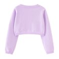 thumbnail image 3 of GYRATEDREAM Girls Long Sleeve Bolero Cardigan Kids Button Closure Knitted Shrug Cropped Sweaters Tops 1-10 Years, 3 of 9