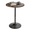 Brown Rock, variant on OSM Round Cocktail Bar Table with Metal Base, 23.5" Tall Adjustable Height Brown Marble Texture Top Pub Table for Kitchen Dining Living Room (Brown Rock)