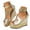 Gold, variant on Wedge Sandals for Women Platform Espadrille Ankle Strap Suede Dressy Summer High Heels Shoes