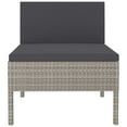 thumbnail image 3 of vidaXL Garden Chairs 3 pcs with Cushions Poly Rattan Gray, 310192, 3 of 5
