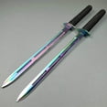 thumbnail image 6 of Fixed Blade Machetes Set. Spear Stainless Steel Blade. for Camping, Hunting, Outdoor Activit Use, Collection, Gift (Rainbow), 6 of 7