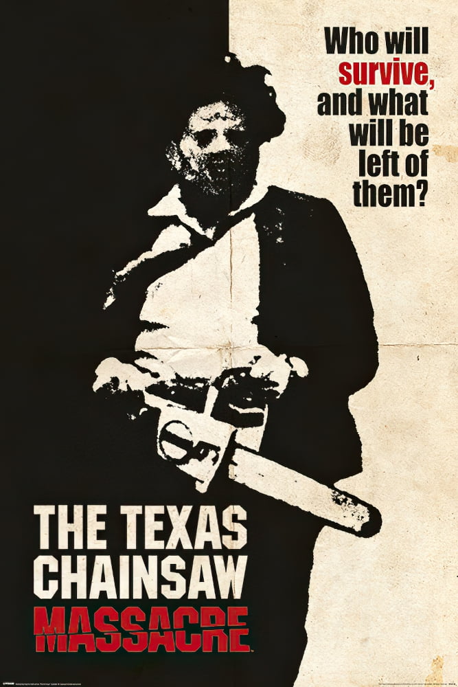 The Texas Chainsaw Massacre Movie Poster Who Will Survive Size 24 X 36 Walmart Com