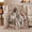 Cats and Roses, variant on Classical Portrait Of Three Maine Coon Cats Among, Peaceful Pet Portrait Pattern, Warm Flannel Blanket for Living Room and Reading Nook, Cat Lovers Friendship Gift, Pet Lover Home Decor