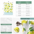 thumbnail image 6 of Yellow Lemon Balloon Curtains for Windows, Bedroom Curtains 54 Inch Length, Farmhouse Summer Botanical Watercolor Tie Up Curtains Panels Thermal Insulated Bathroom Curtains Window 42"x54", 6 of 8