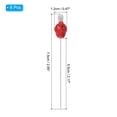 thumbnail image 2 of Uxcell Skull Sewing Pins Steel Voodoo Straight Pins with Skull Head for Fabric DIY Decoration Crafting Quilting Sewing Red, 2 of 6
