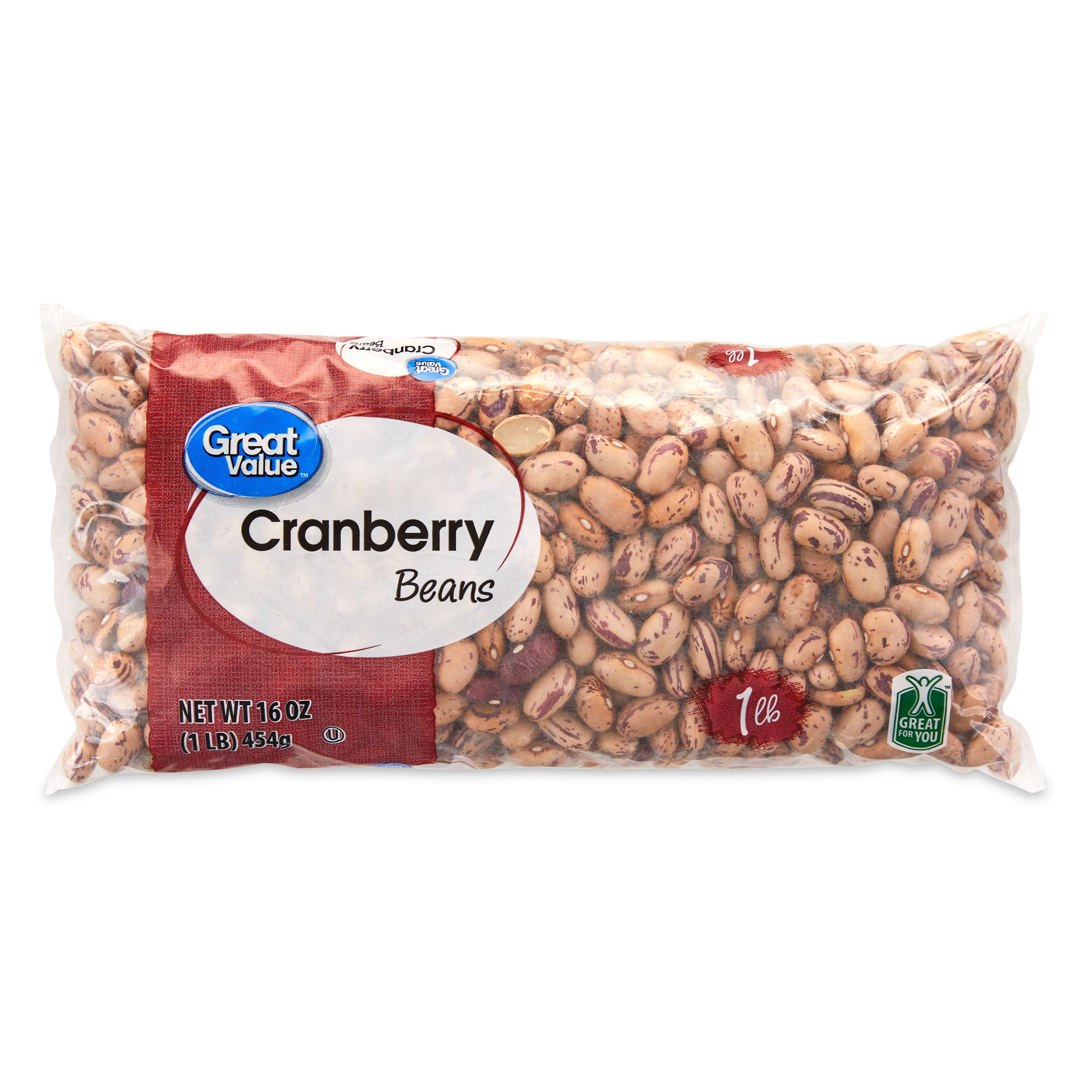 Great Value Cranberry Beans 1lb