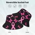 thumbnail image 2 of Fotbe Breast Cancer Sombrero Tipo Pescador con Estampado – Sombrero de Sol de Algodón de Moda para Playa, Golf, Pesca, 2 of 6
