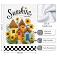 thumbnail image 3 of 2 Pcs Funny Kitchen Towels,Sunshine Houses Sunflowers Microfiber Dish Towels,Kitchen Tea Towels,Kitchen Towel Set (18" X 26"), 3 of 3