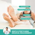 thumbnail image 5 of Welnove Pack of 12 Bunion Corrector, Toe Separators with 2 Loops, Big Toe Spacer Suitable for Bunion and Overlap Toe, Infused Aloe Vera Extract (Clear), 5 of 6