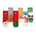 thumbnail image 1 of 6 pares de medias navideñas para niños de tubo medio calcetines cálidos de invierno de Navidad para niños, 1 of 3