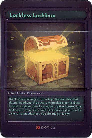 Dota 2 Series 1 Lockless Luckbox Code Card (No Packaging)