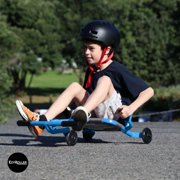 EzyRoller: Classic X - Blue - Ride-On Scooter, Cambering Motion, Pedal Free Cart, Hand Brakes, Extendable Frame, 154lb Capacity, Kids Ages 4+
