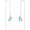 Dragonfly, variant on 925 Sterling Silver Moonstone Long Chain Earrings Hummingbird/Cat/Clover with June Birthstone Threader Earrings for Women