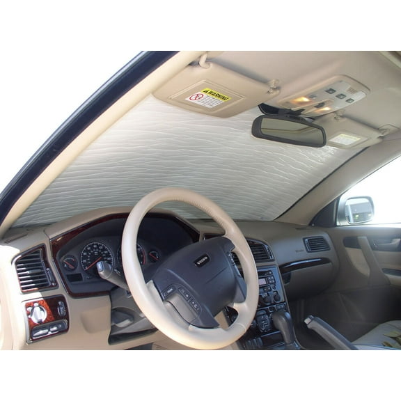 HeatShield, The Original Windshield Sun Shade, Custom-Fit for Volvo XC70 Wagon 2003, 2004, 2005, 2006, 2007, Silver Series