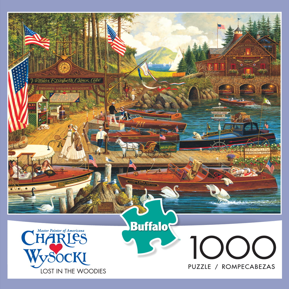 1000 Piece Jigsaw Puz... Charles Wysocki Lost in the Woodies Buffalo Games 