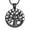 Black, variant on Tree of Life Urn Necklace for Women Mom Wife Stainless Steel Cremation Jewelry Memorial Keepsake Gift for Ash Holder