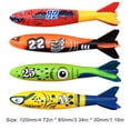thumbnail image 2 of Juguetes que se hunden en la piscina Wdftyju accesorios para piscina torpedos de buceo 4 Uds, 2 of 8