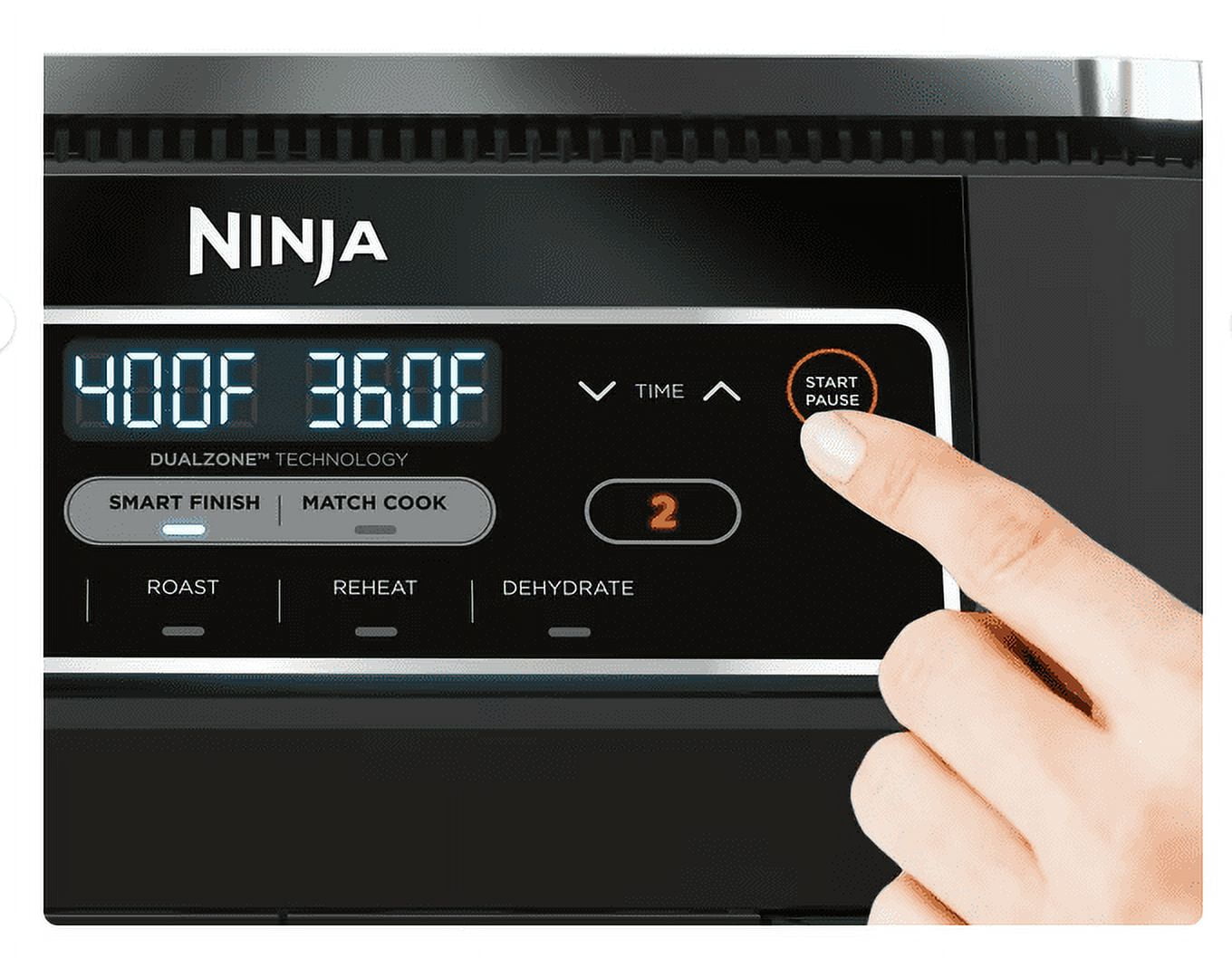 Ninja DZ100 Foodi 4-in-1 8 qt 2-Basket Air Fryer with DualZone Technology  649661994244