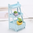 thumbnail image 4 of 3 piezas / pieza 1:12 casa de 3 capas soporte para plantas muebles suministros paisaje Hugo Juguetes en miniatura de casa de muñecas, 4 of 10