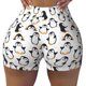 thumbnail image 2 of Balery Cute Penguins Pantalones cortos de entrenamiento estampados para mujer, sin costuras, ajustados, para gimnasio, yoga, correr, deportes, ejercicio activo, fitness.-Medium, 2 of 8