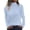 Blue, variant on Womens Sweaters Turtleneck Cable Knit Long Sleeve Pullover Cute Fitted Trendy Basic Fall Winter Tops